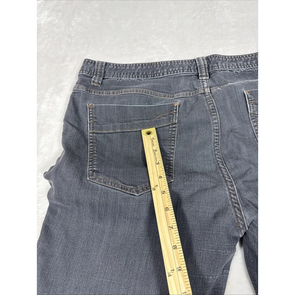 PrAna Men's Jeans Slim Fit Gray Charcoal‎ Breathe Straight Stretch Denim 38x32 - Picture 10 of 10